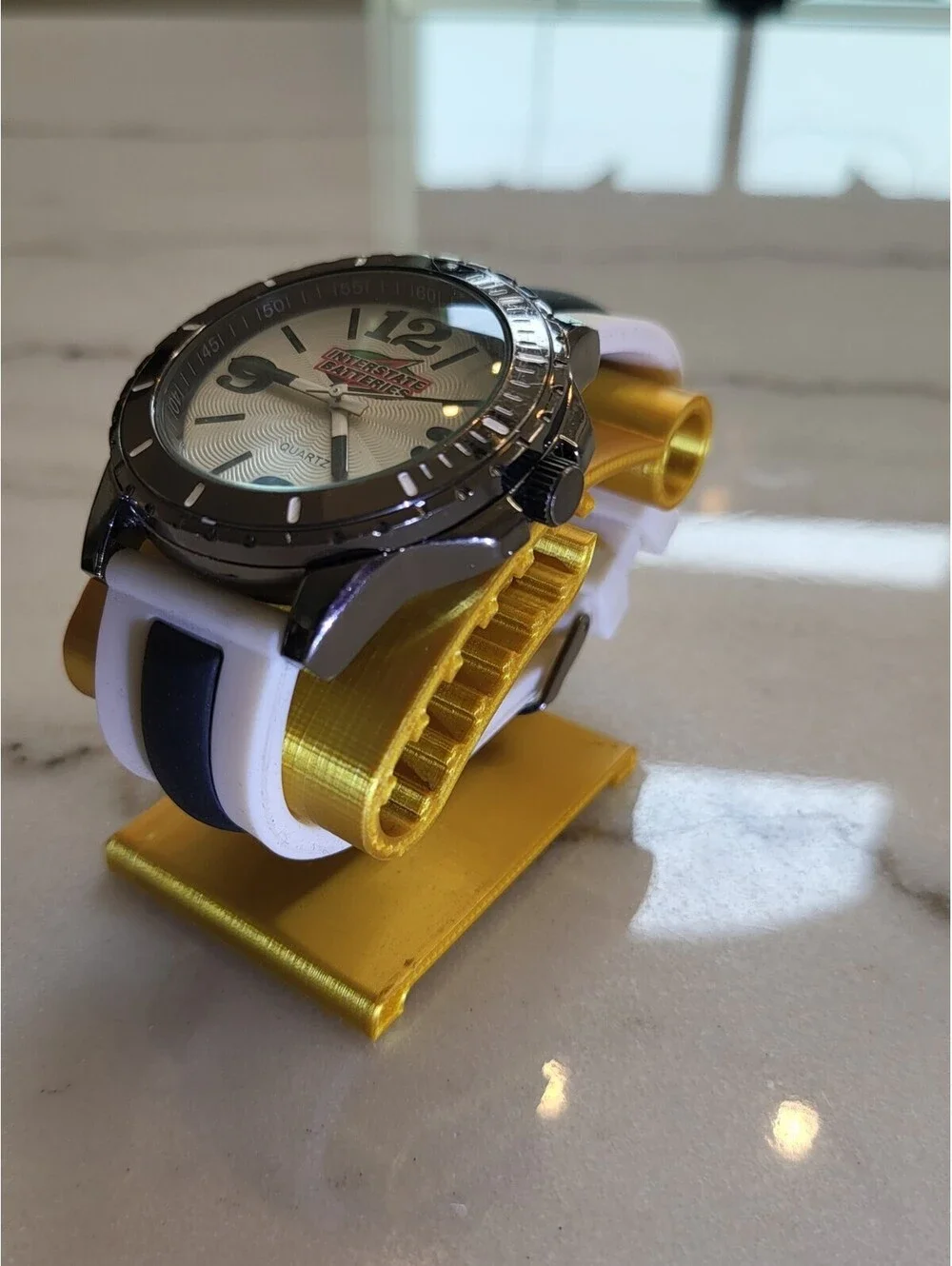Men's Quartz Watch Working NewBattery Automobilia 44mm Interstate Batteries NWOT